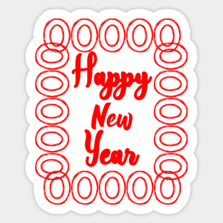 Happy new year Sticker